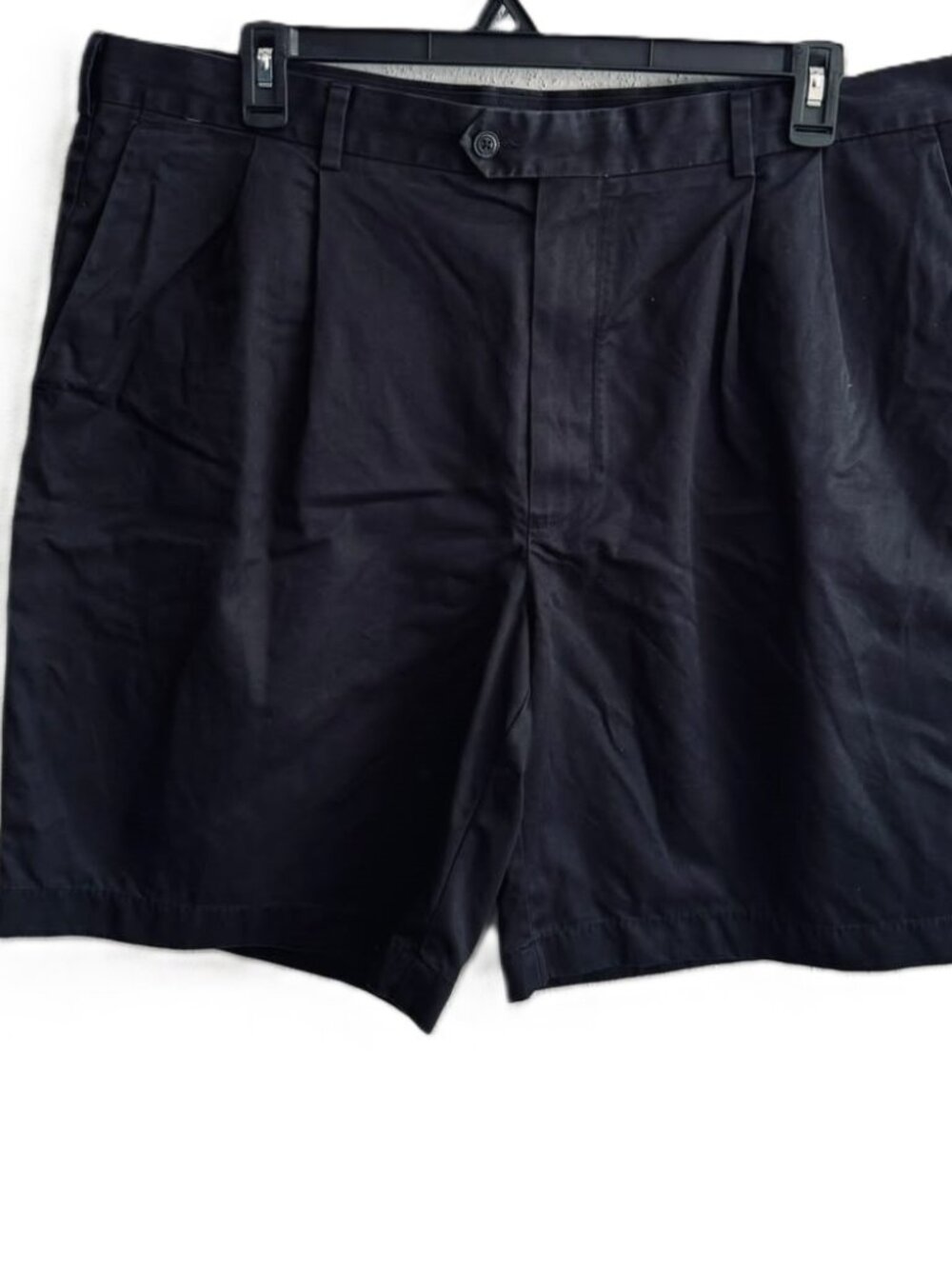 Roundtree & Yorke Gold Label Premium Men's Cotton Chino Shorts Black 40 Vintage
